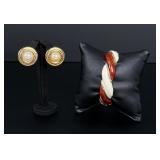 Costume Jewelry Bracelet and Earrings