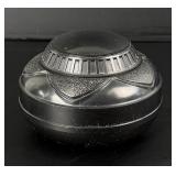 Art Deco French Black Bakelite Tobacco Humidor Box