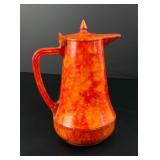 Art Deco Red Bakelite Water Pitcher Coffee Pot