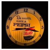 Pepsi Be Sociable Lighted Pam Clock