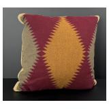 Western Lodge Wool Throw Pillow