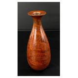 California Redwood Carved Wood Vase