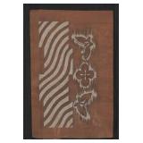 Antique Japanese Ise Katagami Kimono Stencil