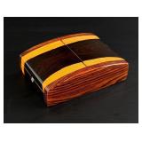 Robin Danziger Inlaid Wood Trinket Jewelry Box