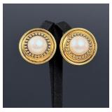 Ben Amun Signed Costume Jewelry Earrings