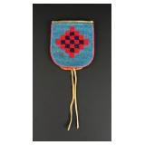 Blackfoot Native American Indian Beaded Belt Pouch