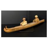 Alaskan Inuit Eskimo Skin Canoe Kayak Model