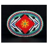 Native American Indian Beaded Belt Buckle