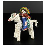 Zuni Native American Indian Beaded Cowboy