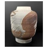 Matthew Lovein Hawaii Raku Studio Pottery Jar