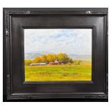 Jim Stevens Montana Farm Painting