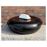 Art Deco White and Brown Bakelite Box