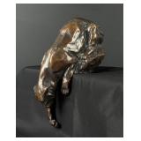 Ken Bjorge Reaching Mountain Lion Bronze