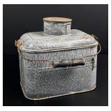 Butte Montana Graniteware Miners Lunch Box Pail