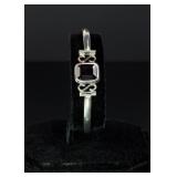Sterling Silver Garnet Bracelet