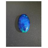 1.85ct Australian Black Fire Opal Cabochon