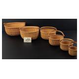 Collection of Nantucket Nested Lightship Baskets