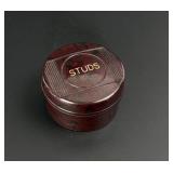 Art Deco Bakelite Studs Cufflink Box