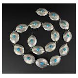 Navajo Sterling Silver Turquoise Concho Belt