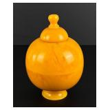 Art Deco Yellow Bakelite Box