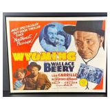 Wyoming Wallace Beery Movie Poster