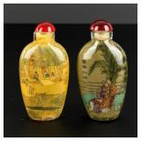 Chinese Reverse Painted Glass Snuff Bottles