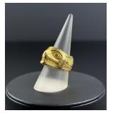 Robert Davidson Haida 18k Gold Ring