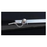 10k Gold Montana Yogo Sapphire Tie Tack