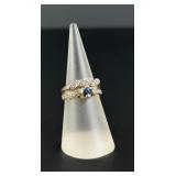 14k Gold Diamond Montana Yogo Sapphire Ring