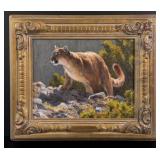 Kyle Sims A Cunning Cougar Oil Painting