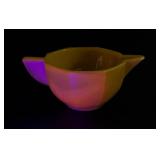 Akro Agate Yellow Octagonal Kids Creamer