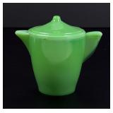 Akro Agate Green Jadeite Kids Teapot