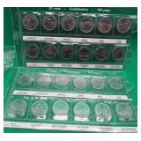 2x 1992 Canada 12x 25 Cent Quarter Coin Set Holder