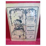 WWI Canada 1st Battalion Band Signed French Menu