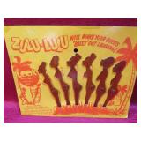 1970s Zulu-Lulu Nudie Swizzle Sticks Drinkware Set