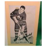 Signed Frank Mahovlich Beehive Photo Maple Leafs