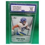 Puka Nacua CCG 10.0 2023 Leaf Draft Silver RC #69