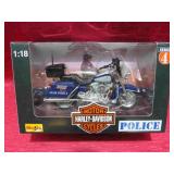 1998 Harley Davidson 1:18 Police Bike Maisto MIB