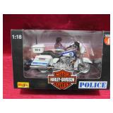 1998 Harley Davidson 1:18 Police Bike Maisto MIB