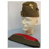 WWII Canada Lot 2 Military Wedge Caps Infantry+