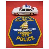 Police Lot Charleston SC Patch & Diecast Car