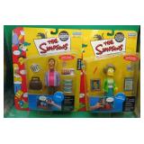 2x The Simpsons Edna Krabappel & Carl 2001