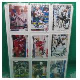 9x Signed Hockey Cards Huddy - Sydor Carson Hull +