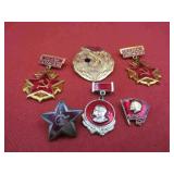 Soviet Union Russia Lot 6 Communist Rally Pins