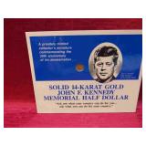 1992 US 14k Solid Gold Kennedy Half Dollar Coin