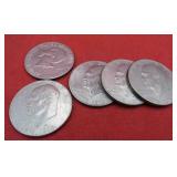 1976 USA Lot 5 Bicentennial One Dollar Coins