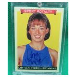 Amy Van Dyken SIGNED 2008 Upper Deck Swimming