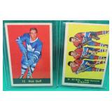 2x 1961-62 Parkhurst Dick Duff #12 #56 Backstrom +
