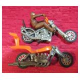 1970's Lot 2 Hotwheels RRRumblers Motorcycles RARE