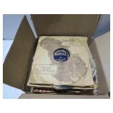78rpm Record Box Lot 25 Old Vinyl Discs OLD